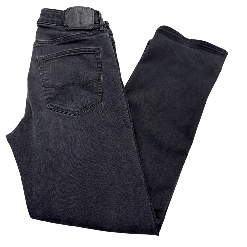 American‎ Eagle Jeans Mens 30x28 Black Relaxed Straight Fit